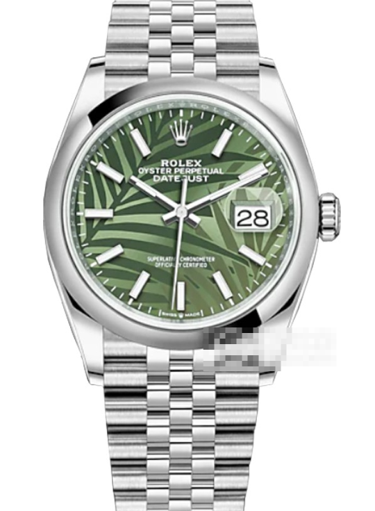 ロレックスコピー時計デイトジャスト m126200-0019、温かみのあるグリーンが日常にそっと寄り添う